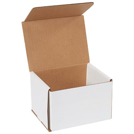 Bsc Preferred 6 x 5 x 4'' White Corrugated Mailers, 50PK BUY00026875